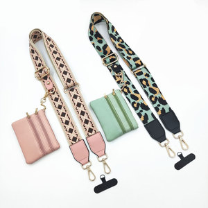 New Arrival Crossbody Cell Phone Strap with Zippered Pouch Clip and Go Strap Adjustable Phone <b>Lanyard</b> Neck Straps - Product Image 1