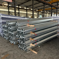 Poteau électrique en acier galvanisé à chaud Q355B, 6m, 8m, 12m, poteau utilitaire HDG pour l'électrification rurale, la distribution municipale, ASTM A123