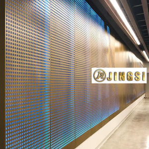 Hole Metal Punch <strong>Perforated</strong> Panel <strong>Perforated</strong> Metal Mesh Round Mesh Screen Decorative <strong>Perforated</strong> Metal Sheet Diamond for Theater - Product Image 5