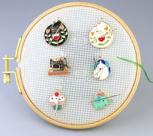 Jarum magnetik Enamel Minder Aksesori bordir pegangan jarum bordir tusuk silang pemegang perlengkapan menjahit - Product Image 1