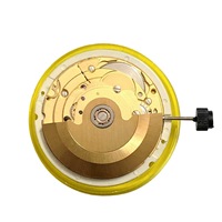 Montre mécanique à mouvement 2834 d'origine, neuve, 2834-2, calendrier supérieur et inférieur, trois aiguilles, automatique, métal, acrylique