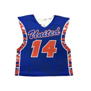 Logotipo de sublimación personalizado uniforme de lacrosse reversible - Product Image 5