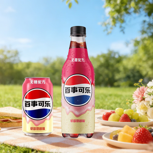 Bebida Pepsis Sin Azúcar Baja en Carbohidratos Nuevo Sabor 330ml*12 Sabor Batido de Fresa Venta al por Mayor - Product Image 4
