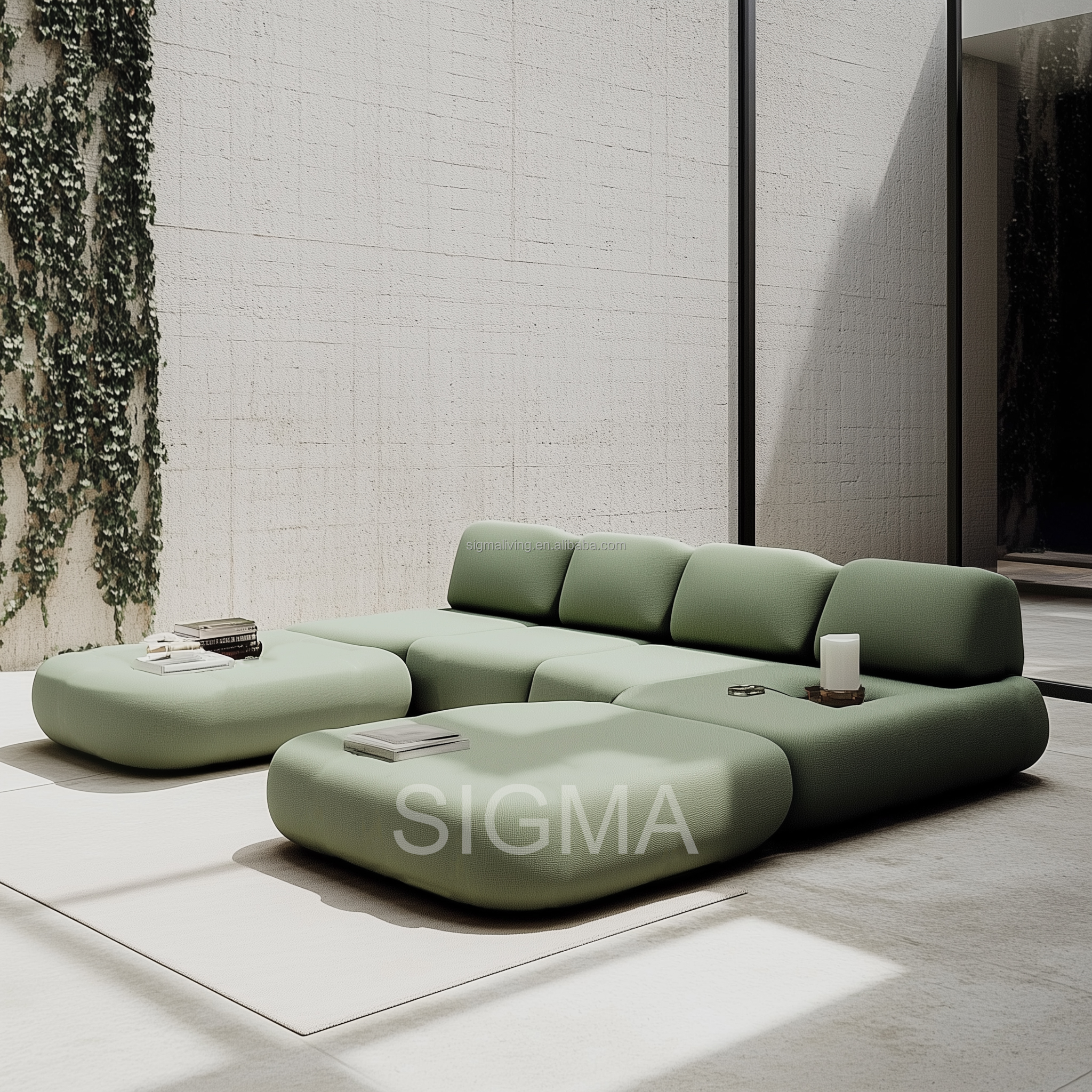 All Weather Luxury Factory Patio Furniture Aluminum Garden Sofa Set Outdoor All Weather Fabric Sofa