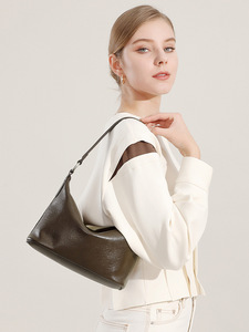 Sac hobo classique rétro en cuir de vachette pleine fleur tanné végétal, faible MOQ, sacs à main pour femmes, sacs à bandoulière, sacs à main personnalisés - Product Image 1