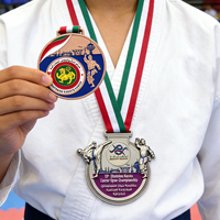 Medallas Personalizadas de Taekwondo con Diseño Africano, Medallas Metálicas Ecológicas con Baño de Metal