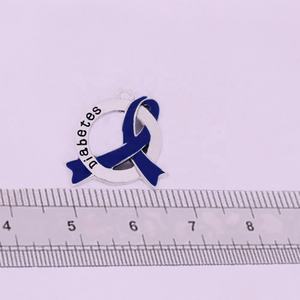 Ruban en alliage métallique Sensibilisation aux maladies Bleu <span class=keywords><strong>Diabète</strong></span> Charme Diabétique Pendentif Bijoux <span class=keywords><strong>Pour</strong></span> Bracelet Collier Fabrication - Product Image 5
