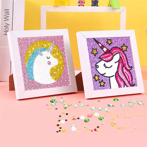 مثقاب 15*15 حصان 5D دائري ومربع رسوم كرتونية أسد حيوان أطفال لوحة ماسية ديكور منزلي أو هدية مهرجان للأطفال - Product Image 2