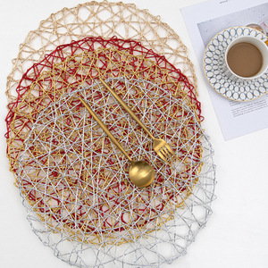 Napperons ronds 15 pouces papier tissé Boho décoratif cercle napperon pour mariage noël Thanksgiving jour vacances dîner - Product Image 2