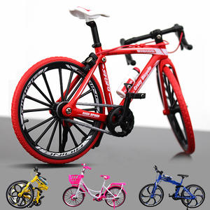Mini vélo de montagne en alliage pour enfants, modèle de course de simulation 1 à 10, vélo de route pour enfants, objet de collection - Product Image 4
