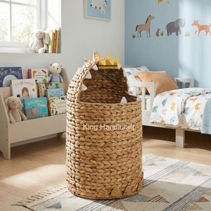 Panier en jacinthe d'eau pour ranger les jouets et les vêtements des enfants, paniers pour enfants en provenance du Vietnam - Product Image 2