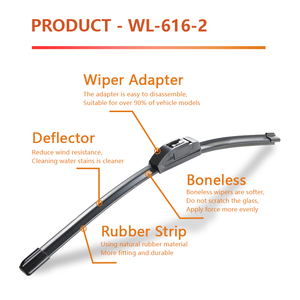 Hot Bán 14-28 Inch Mềm Cao Su Kính Chắn Gió Lưỡi gạt nước Phổ Xe Kính Chắn Gió Cần gạt nước Cao Su Tự Nhiên Top Người Bán Cho Ô Tô - Product Image 4