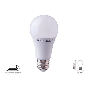 Lámpara LED con Sensor A60 E27, Bombilla con Sensor de Microondas, 11W, RA80, 6400K, Luz Fría, 1055 lm, SKU-2765 - Product Image 1