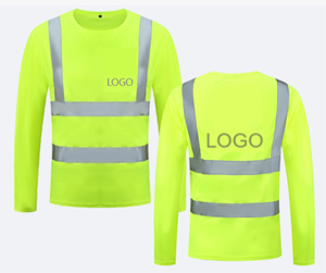 卸売りカスタム視認性の高い長袖構造Tシャツワーク用反射安全服<span class=keywords><strong>Hi</strong></span> Visワークシャツ - Product Image 6