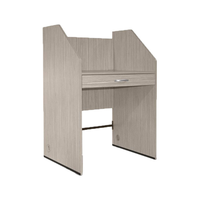 Bureau d'étude moderne et durable en panneau de particules mélaminé avec tiroir de rangement fonctionnel, table d'ordinateur pour la maison, le bureau et les étudiants