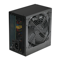 Alimentation électrique de bureau/serveur GREENLEAF 80 Plus certifiée ATX 500W, PFC actif, 100-240V AC, ventilateur noir de 120 mm, cordon d'alimentation de 1,2 m, 20+4 broches
