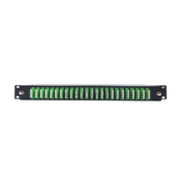 KEXINT ODF 24 puertos 4 vías LC/APC adaptador 96 núcleos fibra óptica Patch Panel con adaptador Cable Marco de distribución de fibra