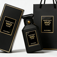 Botol Parfum Desain Khusus Hitam Botol Parfum Kaca Custom 30ML 50ML 100ML Dengan Kemasan