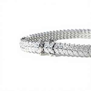 Trending Marquise Lab Grown Diamond IGI Certification Tennis Bracelet 10K 14K 18K <b>Solid</b> <b>Gold</b> Color DEF Clarity VS VVS Clarity - Product Image 3