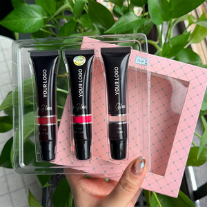 Ensemble de <span class=keywords><strong>3</strong></span> gloss à lèvres en marque privée, haute brillance, hydratant, kit de maquillage pour les lèvres <span class=keywords><strong>3</strong></span> en 1, gloss à lèvres hydratant, cosmétiques personnalisés en gros - Product Image 3