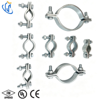 Collier de fixation pour tuyau d'irrigation UTT60 MEP, homologué UL FM CE, en acier au carbone galvanisé à chaud