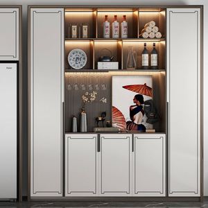 Custom Modern Design Wooden <b>Wine</b> <b>Cabinet</b> in Dining Room Customized Home Furniture Modern White Wooden <b>Wine</b> <b>Rack</b> <b>Cabinet</b> - Product Image 4