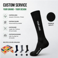 Chaussettes de golf tricotées sur mesure avec logo ODM, chaussettes en coton respirantes et confortables pour femmes