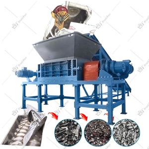 Máquina trituradora de metal de doble eje de plástico de metal de cartón de chatarra industrial directa de fábrica - Product Image 1