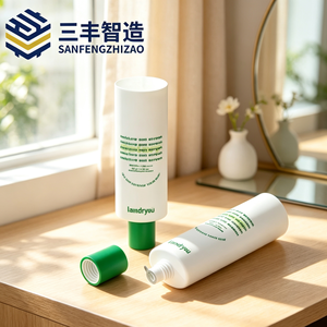 Protector Solar Ovalado SPF50+ PA++++ 50g en Tubo de PE con Tapa de Rosca y Etiqueta Serigrafiada - Product Image 2