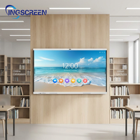 INGSCREEN Tableau Blanc Interactif 75 Pouces RK3588 Android 15 Smart Board avec PD Type-C 100W Wi-Fi 6 pour Présentations d'Entreprise