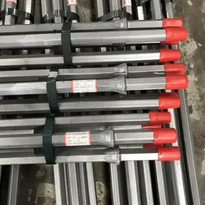 hot sale H22*108mm- 800mm-34mm/40mm integral drill rod drill pipe for quarrying rock drill tools