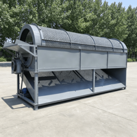 Machine de criblage rotative durable pour ligne de lavage et de recyclage des déchets plastiques, OEM disponible