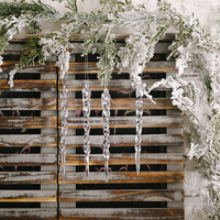 Décoration de Noël en cristal transparent en forme de sucette glacée pour la fête de Noël, ornement de sapin de Noël en acrylique suspendu
