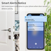 Sensor Pintu Wifi Zigbee Pintar Detektor Magnetik Detektor Pintu Terbuka Tertutup Dukungan Aplikasi oleh Google Home Sensor Pintu Windors