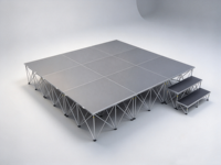 Plateforme de scène pliable en aluminium RK, scène portable pour événements et mariages, montage au sol, légère, pour extérieur