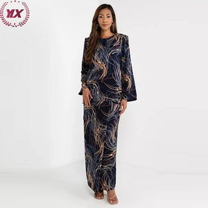Robe malaise traditionnelle pour femmes-Été Respirant <span class=keywords><strong>Baju</strong></span> <span class=keywords><strong>Kurung</strong></span> Musulman Casual Office Wear en Satin et Soie Ready Supply - Product Image 2