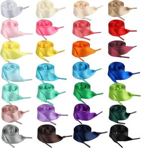 <span class=keywords><strong>120</strong></span> <span class=keywords><strong>cm</strong></span> lisse 100% Polyester soie couleur unie coloré plat satin ruban <span class=keywords><strong>lacets</strong></span> - Product Image 4
