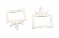Attache de fixation en plastique pour câbles, type W-Base, en nylon, à enfoncement, pour gestion des faisceaux latéraux de puits de secours