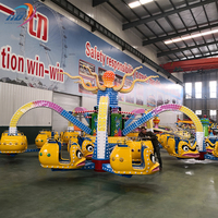Parc d'aventures Offre Spéciale Grande Foire Manèges Attraction de nuit Éclairage LED Rotary Octopus Amusement Manèges à vendre