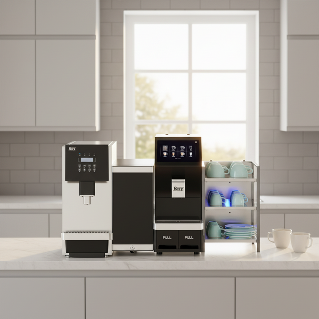 Smart Automatic Coffee Machine With Grinder Milk System for Cafe Office Commercial Use One-touch Operation OEM & ODM Support