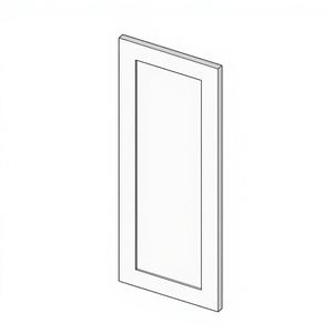 Puerta Falsa Blanca Glaciar para Gabinetes de Cocina GW WDD30 14lb W12 X H30 X D0.75 - Product Image 1