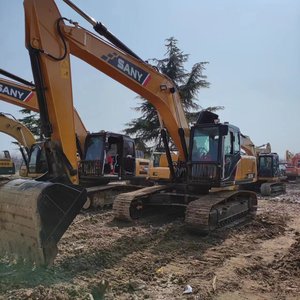Excavatrice sur chenilles SANY 215 SY215C, moteur Mitsubishi, climatisation, machine d'occasion, prix bas, bonne qualité, haute performance - Product Image 1