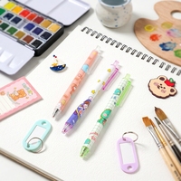 Nouvel ensemble de papeterie pour filles, grande capacité, classeur à fermeture éclair en PVC, trousse à crayons transparente double face, fournitures scolaires en gros