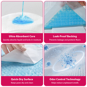 Almohadillas Desechables para Cachorros, <span class=keywords><strong>Compra</strong></span> al por Mayor, Plazo de Entrega Rápido, Protección de 5 Capas de Alta Resistencia, de Fábrica - Product Image 3