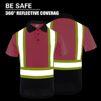 Polo de sécurité en polyester respirant et confortable avec poche poitrine, col polo, logo personnalisé, applications polyvalentes, classe 2