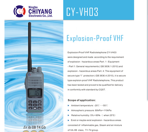 <span class=keywords><strong>Radio</strong></span> Walkie Talkie VHF Marino Antiexplosivo para la Lucha contra Incendios - Product Image 5