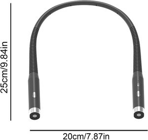 עיצוב מקצועי USB נטענת ייחודית LED צוואר תלוי אור קריאה מנורת ספר צוואר גמיש