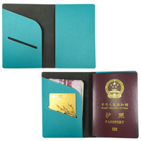 Housse de passeport personnalisée promotionnelle avec monogramme, en cuir PVC Saffiano, porte-passeport de voyage