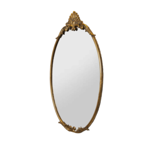 Luxury Oval <strong>Mirror</strong>, Gold Frame &amp; Floral Decor, Adds Charm to Any Decor <strong>Setting</strong> - Product Image 6
