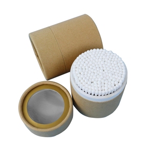 กระดาษคราฟท์ก้านไม้ไผ่แบบใช้แล้วทิ้งสำลีก้าน200กล่องกระดาษคราฟท์สำหรับใช้ทำความสะอาดหู - Product Image 5